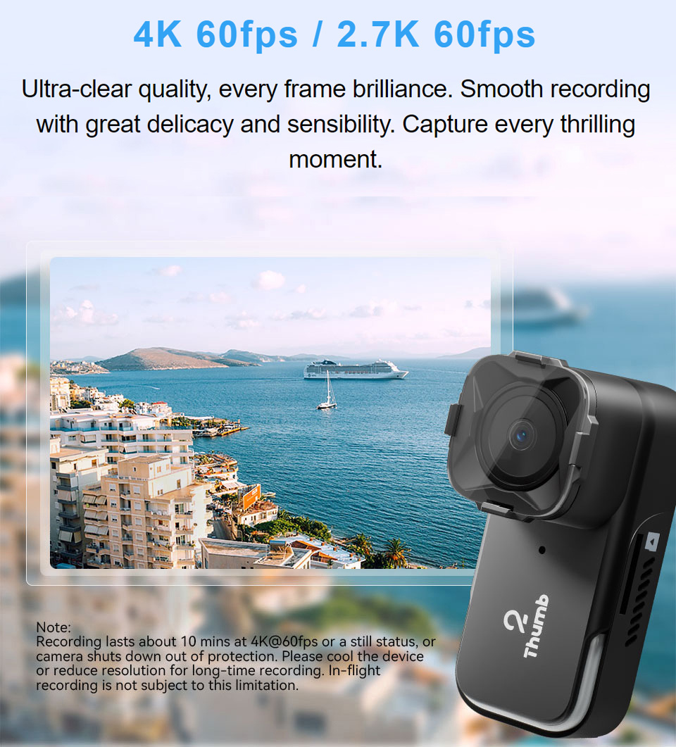 Drone Camera Hd - Nueva versión RunCam Thumb 2 4K