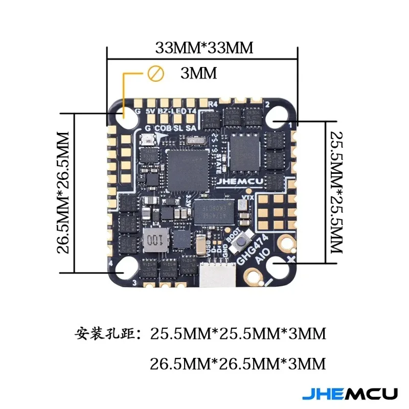 Controlador de Vuelo JHEMCU GH - Betaflight Fc F4 reseña y precio