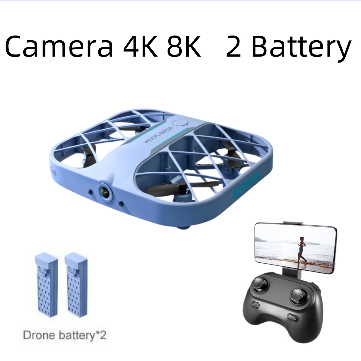 Dron JJRC H107 FPV RC con 2 Ba - Drone Camera Hd reseña y precio